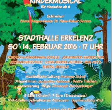 Plakat Regenwaldmusical 2016