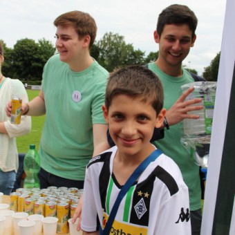 Cedric stolz im Ziel