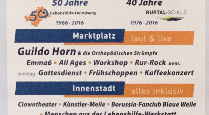 Plakat Stadtfest 2016