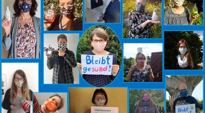 Grüße Unterstufe mit Maske