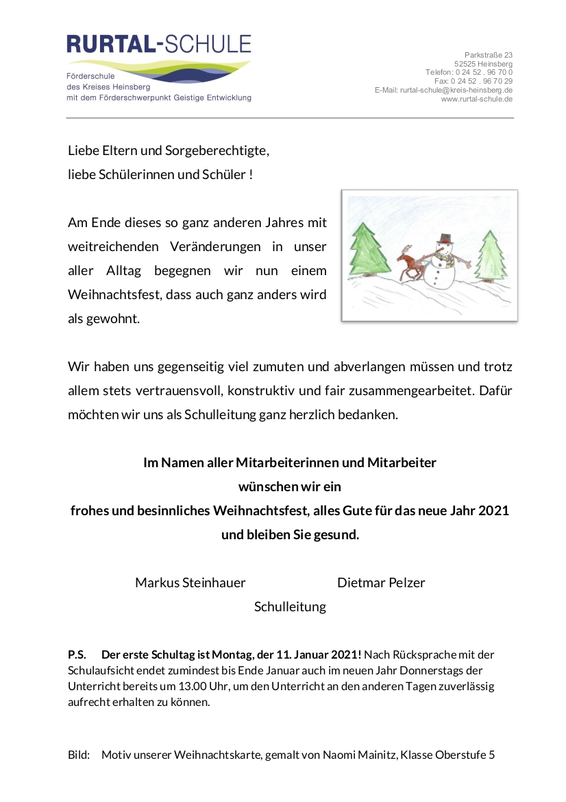 Elterngruß - Weihnachten