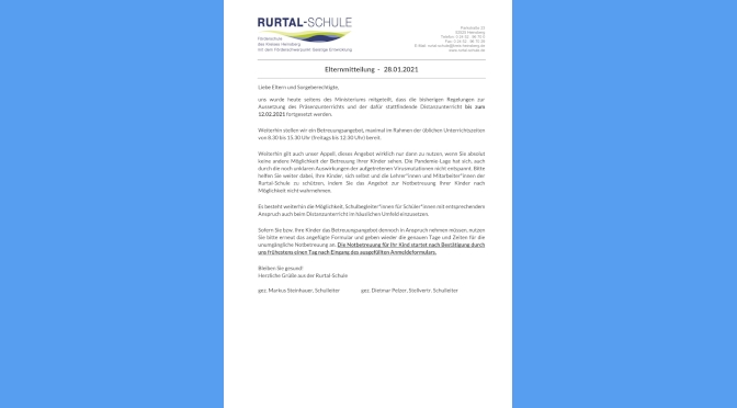 Elternmitteilung 210128 vorschau