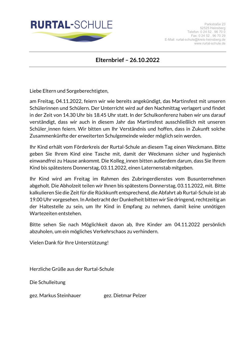 Elternbrief 20221026