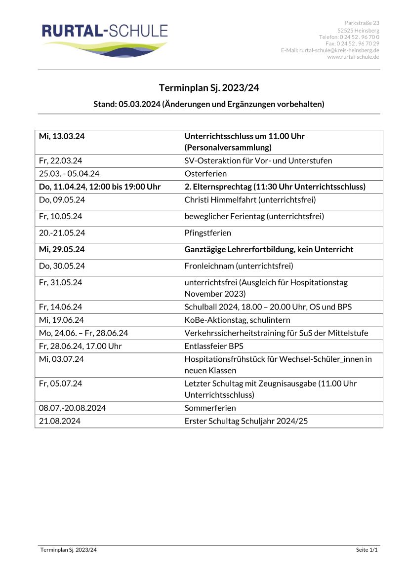 Terminplan Sj. 2023-24 - Stand 05.03.2024